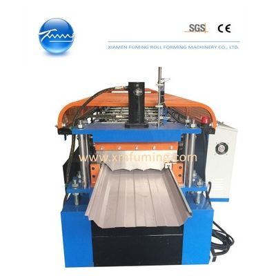 Máquina de moldagem de rolos de painel de telhado de costura de fechadura de costura