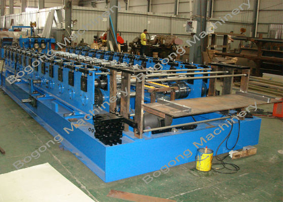 Automatic Sheet Metal Forming Machine , Goods Shelves Steel Frame Roll Forming Machine